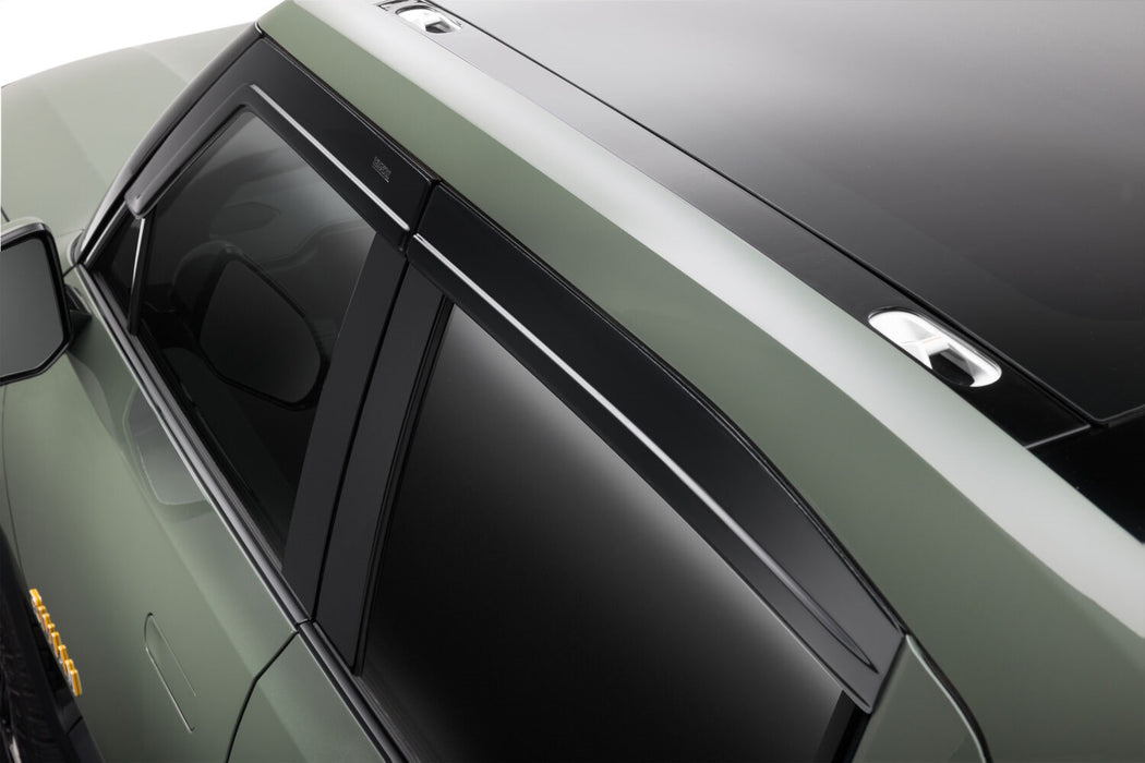 Husky Liners 2854108 Low Profile Ventvisor Deflector; Smoke; Outside Mount; 4 pc. for Select Rivian R1T