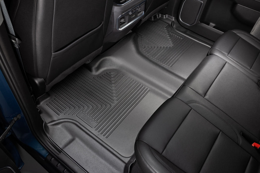 Husky Liners 94021 Weatherbeater-Front/2nd Seat Floor Liners for Select Chevrolet Silverado 1500, Chevrolet Silverado HD, Chevrolet Silverado HD, GMC Sierra 1500, GMC Sierra Limited, GMC Sierra HD, GMC Sierra HD