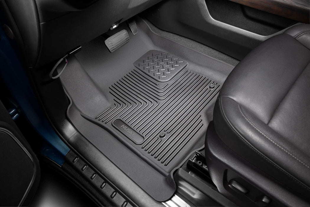 Husky Liners 94021 Weatherbeater-Front/2nd Seat Floor Liners for Select Chevrolet Silverado 1500, Chevrolet Silverado HD, Chevrolet Silverado HD, GMC Sierra 1500, GMC Sierra Limited, GMC Sierra HD, GMC Sierra HD