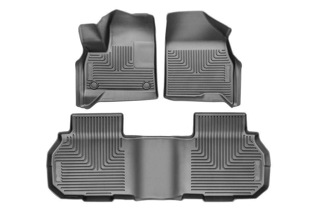 Husky Liners 95321 Weatherbeater-Front/2nd Seat Floor Liners for Select Buick Enclave, Chevrolet Traverse, GMC Acadia