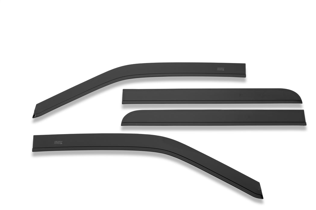 Husky Liners 2854044 Low Profile Ventvisor Deflector; Smoke; Outside Mount; 4 pc. for Select Ford F-150, Ford F-150 Lightning, Ford F-250 Super Duty, Ford F-350 Super Duty, Ford F-450 Super Duty