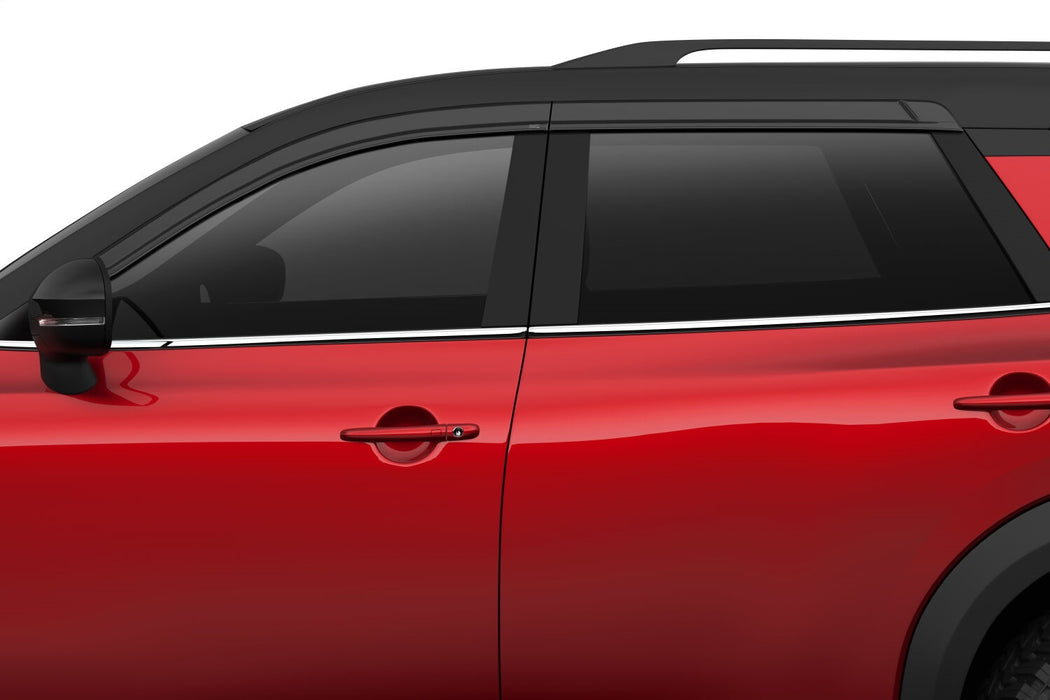 Husky Liners 2854129 Low Profile Ventvisor Deflector; Smoke; Outside Mount; 4 pc. for Select Nissan Pathfinder
