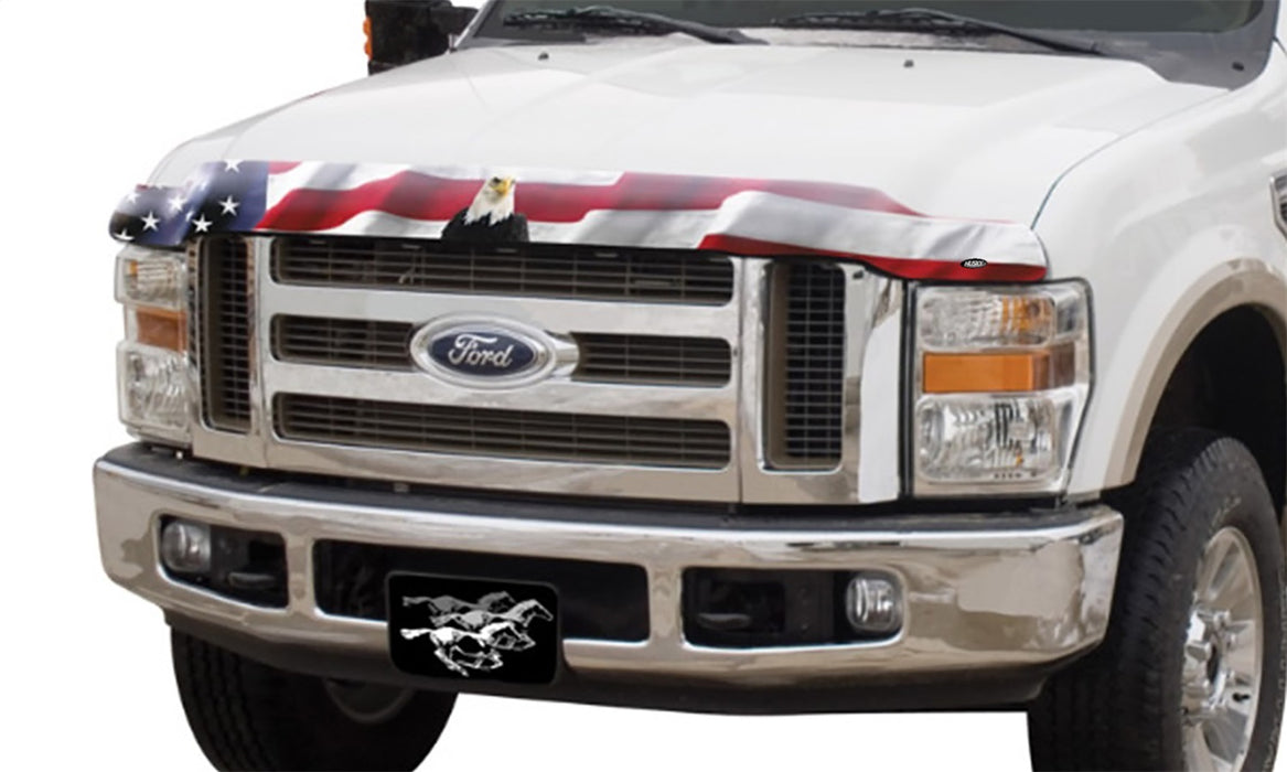 Husky Liners 2818033 Husky Liners Eagle American Flag Bug Shield Hood Protector for Select Ford F-150, Lincoln Mark LT