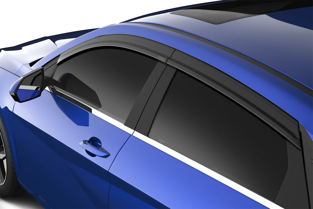 Husky Liners 2854118 Low Profile Ventvisor Deflector; Smoke; Outside Mount; 4 pc. for Select Hyundai Elantra