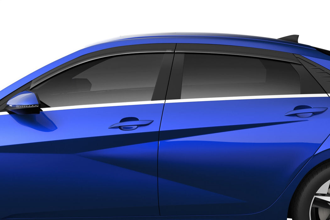 Husky Liners 2854118 Low Profile Ventvisor Deflector; Smoke; Outside Mount; 4 pc. for Select Hyundai Elantra