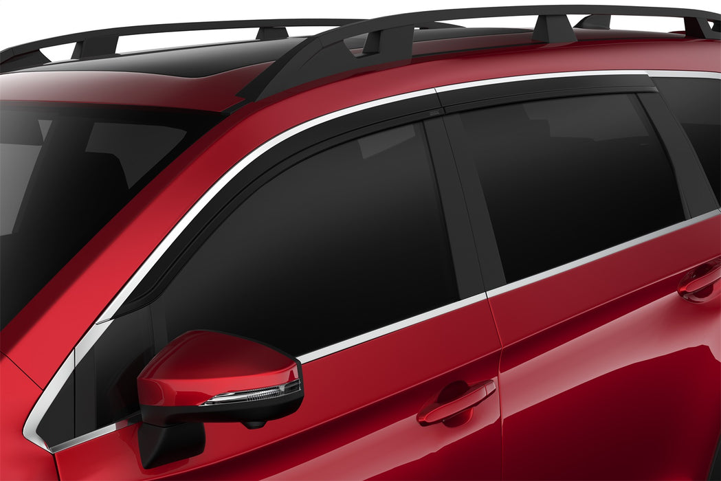 Husky Liners 2884063 Low Profile Ventvisor Deflector; Smoke with Chrome Trim; Outside Mount; 4 pc. for Select Subaru Ascent