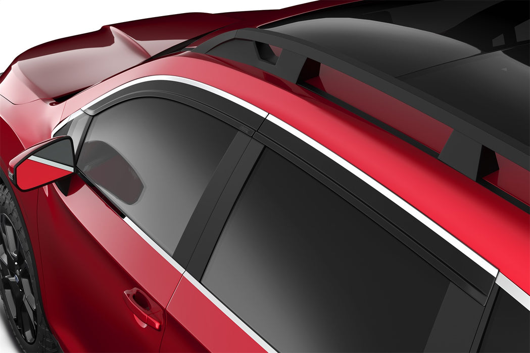 Husky Liners 2884063 Low Profile Ventvisor Deflector; Smoke with Chrome Trim; Outside Mount; 4 pc. for Select Subaru Ascent