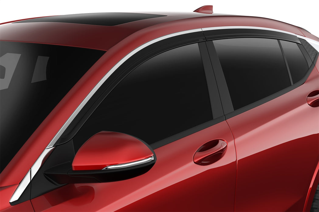 Husky Liners 2884064 Low Profile Ventvisor Deflector; Smoke with Chrome Trim; Outside Mount; 4 pc. for Select Buick Envista