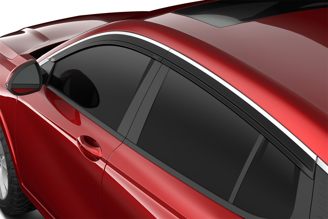 Husky Liners 2884064 Low Profile Ventvisor Deflector; Smoke with Chrome Trim; Outside Mount; 4 pc. for Select Buick Envista
