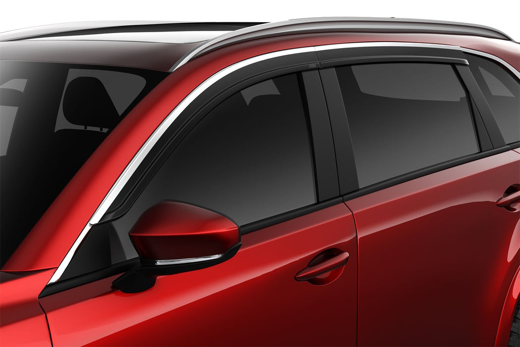 Husky Liners 2884071 Low Profile Ventvisor Deflector; Smoke with Chrome Trim; Outside Mount; 4 pc. for Select Mazda CX-90