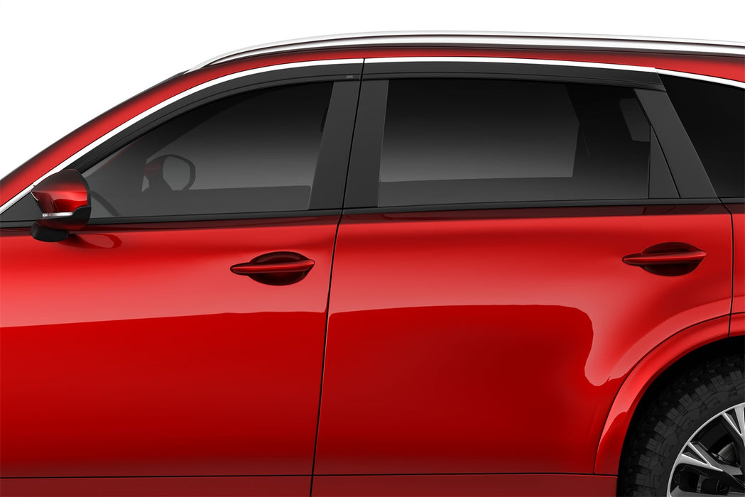 Husky Liners 2884071 Low Profile Ventvisor Deflector; Smoke with Chrome Trim; Outside Mount; 4 pc. for Select Mazda CX-90