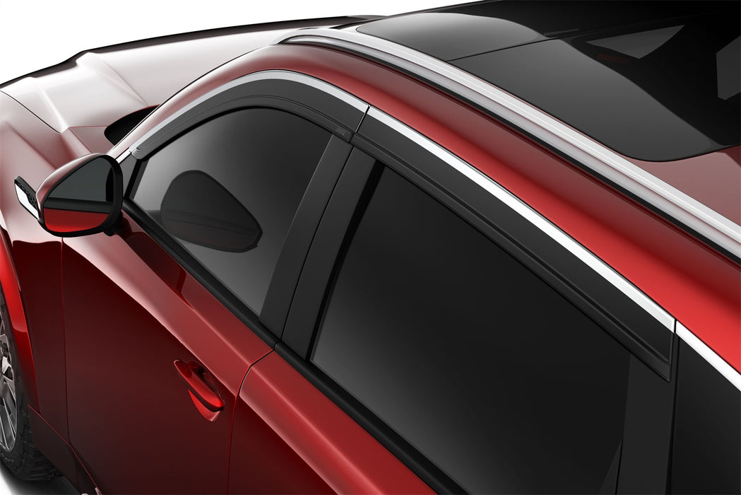 Husky Liners 2884071 Low Profile Ventvisor Deflector; Smoke with Chrome Trim; Outside Mount; 4 pc. for Select Mazda CX-90