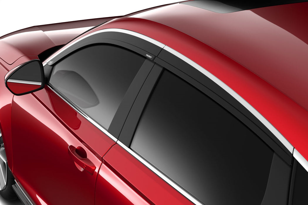 Husky Liners 2884067 Low Profile Ventvisor Deflector; Smoke with Chrome Trim; Outside Mount; 4 pc. for Select Honda Accord