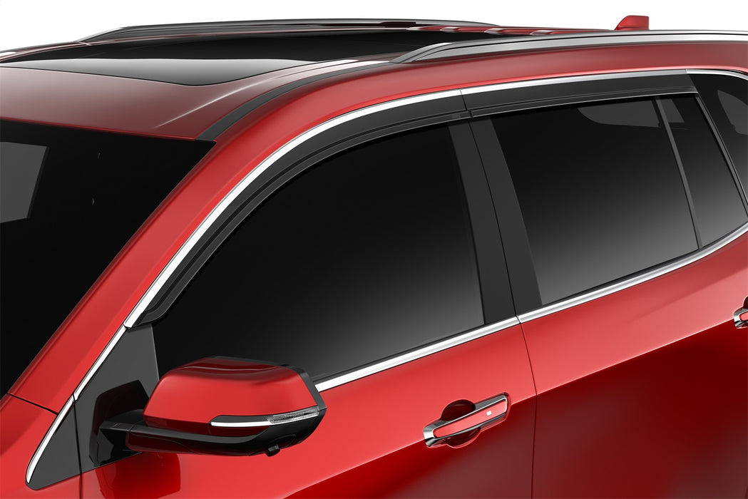 Husky Liners 2884066 Low Profile Ventvisor Deflector; Smoke with Chrome Trim; Outside Mount; 4 pc. for Select Buick Enclave