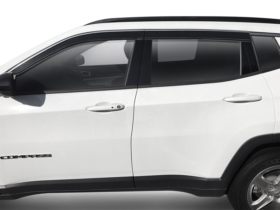 Husky Liners 2884075 Low Profile Ventvisor Deflector; Smoke with Chrome Trim; Outside Mount; 4 pc. for Select Acura MDX