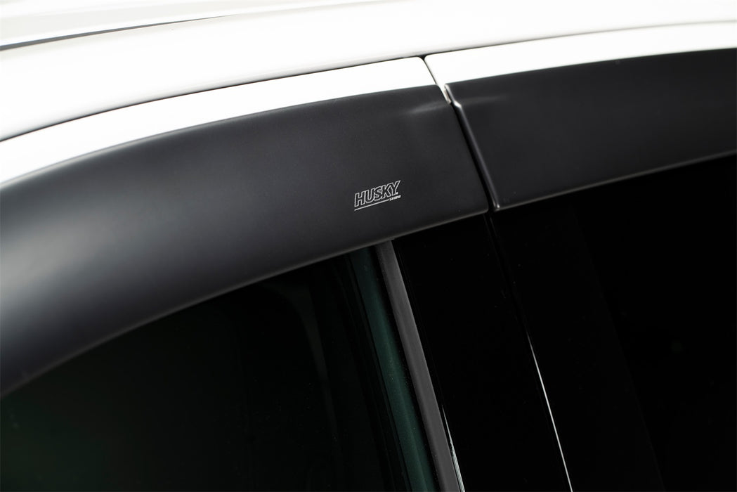 Husky Liners 2857074 Low Profile Ventvisor Deflector; Matte Black; Outside Mount; 4 pc. for Select Nissan TITAN, Nissan TITAN XD