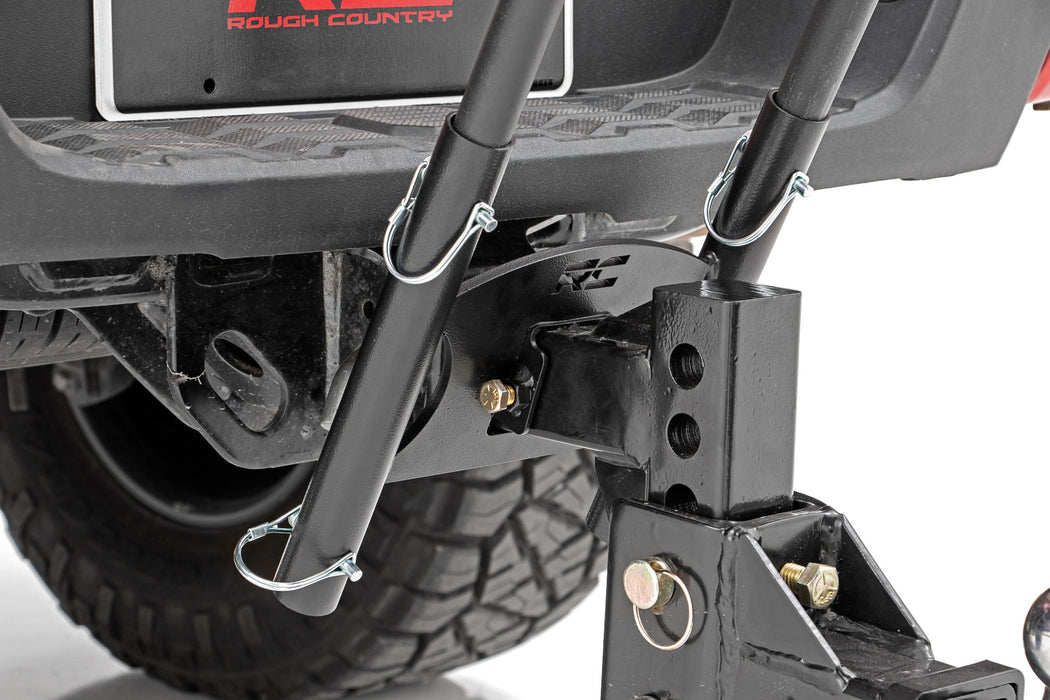 Rough Country 117505 Flag Pole Holder - Dual - Flag Poles - w/ Flags - Truck Part Superstore