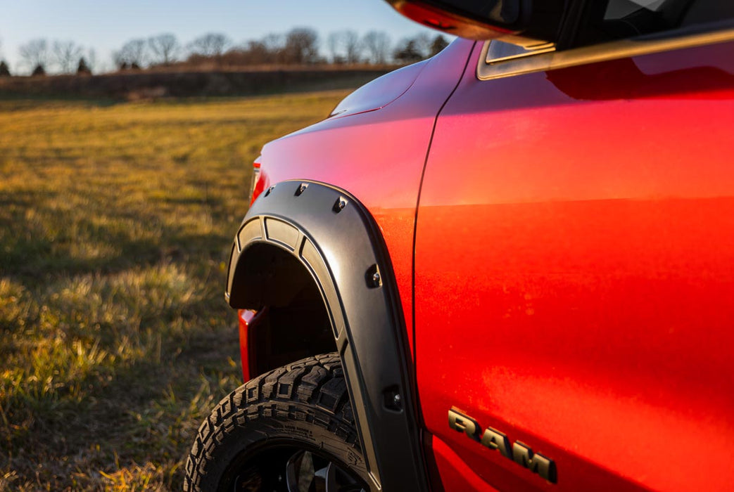 Rough Country A-D10914 Defender Pocket Fender Flares Gloss Black Ram 1500 2WD/4WD (19-23) Rough Country - Truck Part Superstore