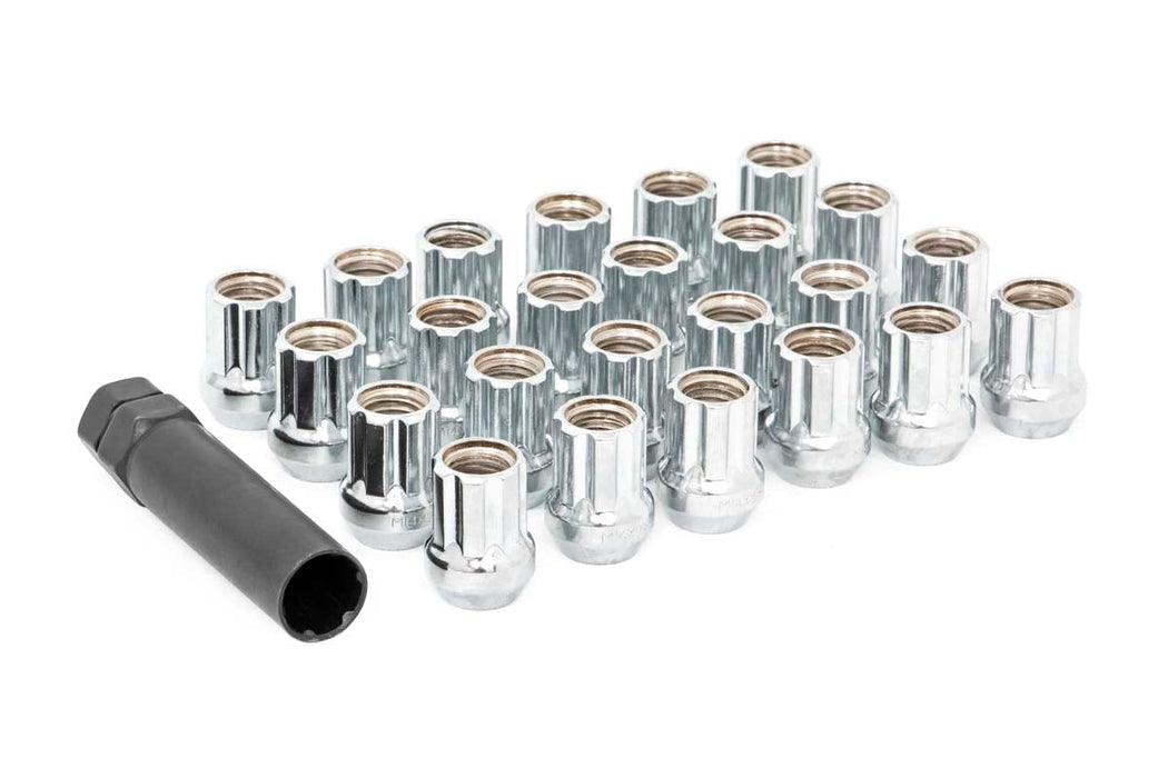 Rough Country 141524CHOE M14 x 1.5 Lug Nut Set of 24 - Chrome - Open End - Truck Part Superstore
