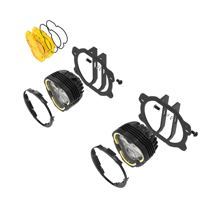 KC HiLiTES 97146 KC FLEX ERA 3 Dual Mode SAE Fog Lights 2-Light Master Kit - Truck Part Superstore