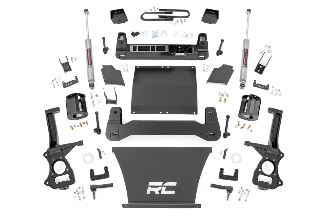 Rough Country 21630 6 Inch Lift Kit - Rear Mono Leaf - Chevy Silverado 1500 2WD/4WD (2019-2023) - Truck Part Superstore