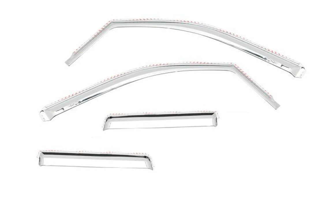 Putco 480137 Element Chrome Window Visor In Channel; 4 pc.;