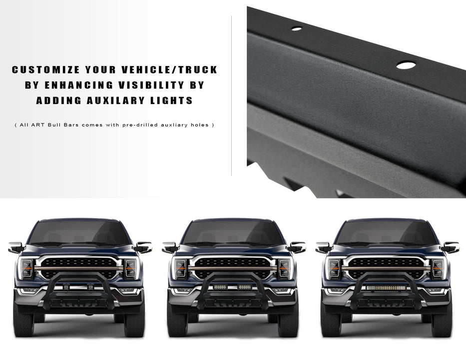 Armordillo USA 8719923 2019-2022 Chevrolet Silverado 1500 Rayden Bull Bar - Matte Black - Truck Part Superstore