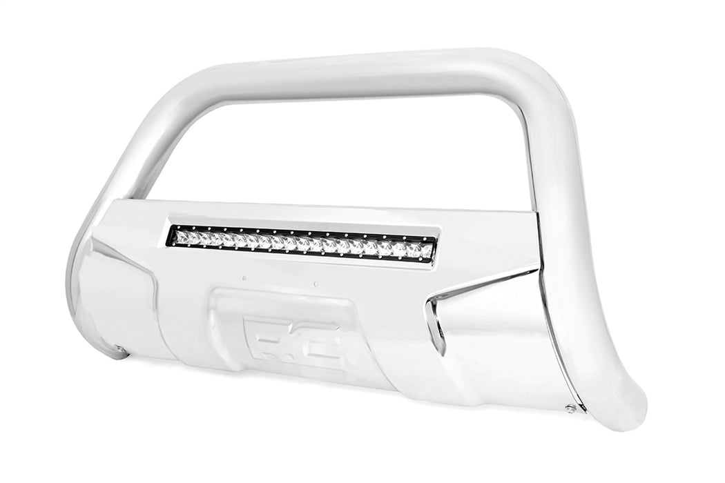 Rough Country B-T3071 Stainless Steel Bull Bar w/ Integrated Black Series 20-inch LED Light Bar; - Truck Part Superstore