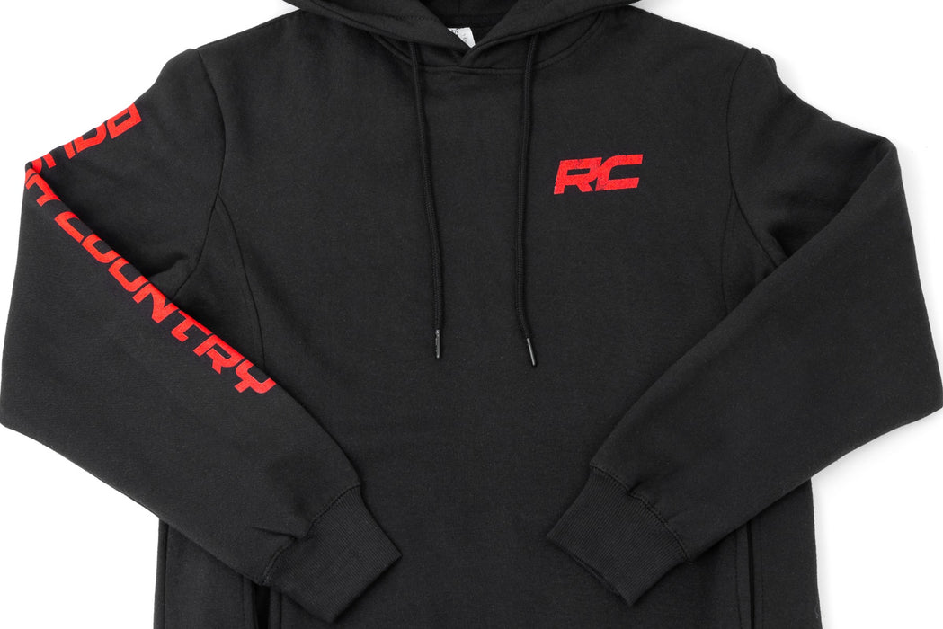 Rough Country 94097SM Rough Country Hoodie - RC Mountains - Black- SM - Truck Part Superstore