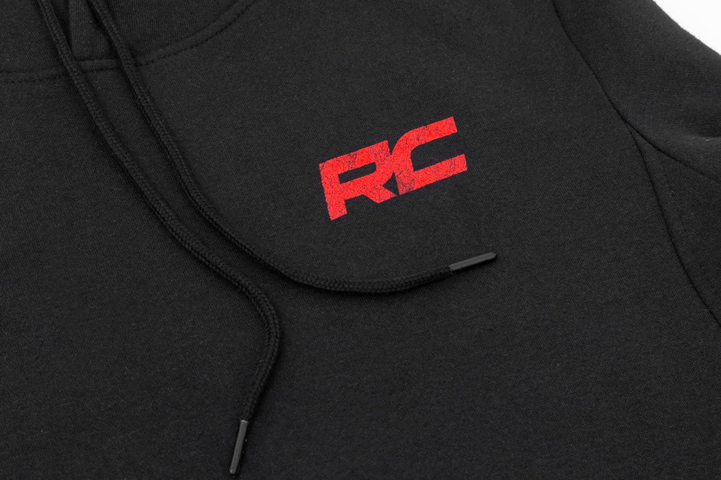 Rough Country 94097SM Rough Country Hoodie - RC Mountains - Black- SM - Truck Part Superstore