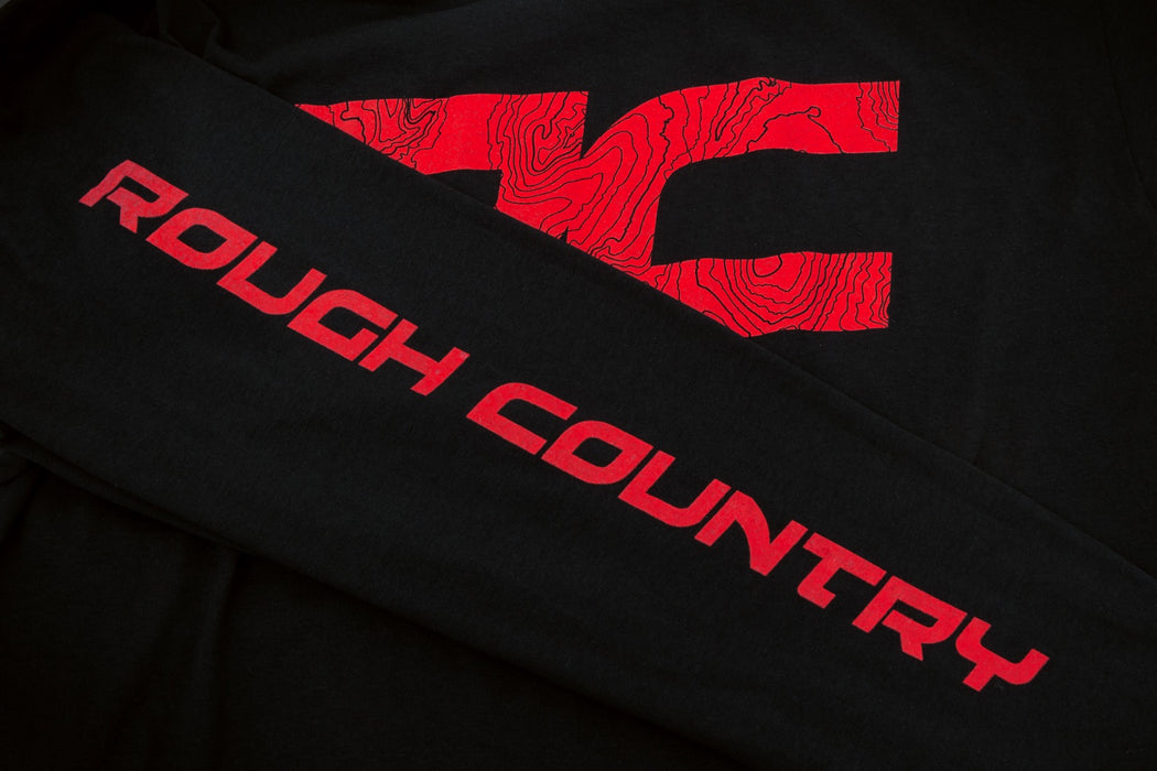 Rough Country 840993XL Rough Country Long Sleeve - RC Tread Sleeve - Black-3XL - Truck Part Superstore