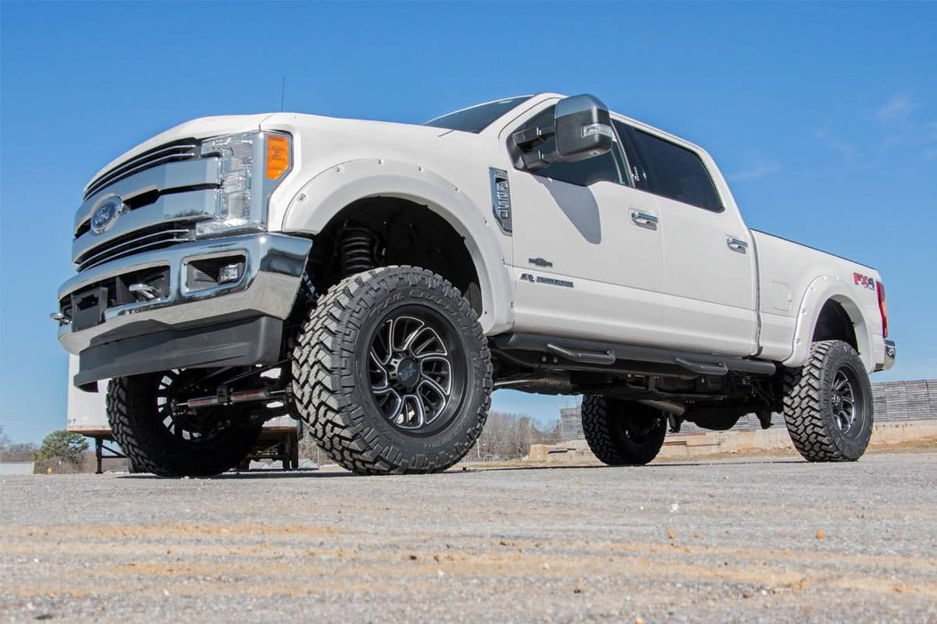 Rough Country F-F21112A Pocket Fender Flares Flat Black Ford Super Duty 2WD/4WD (17-22) Rough Country - Truck Part Superstore