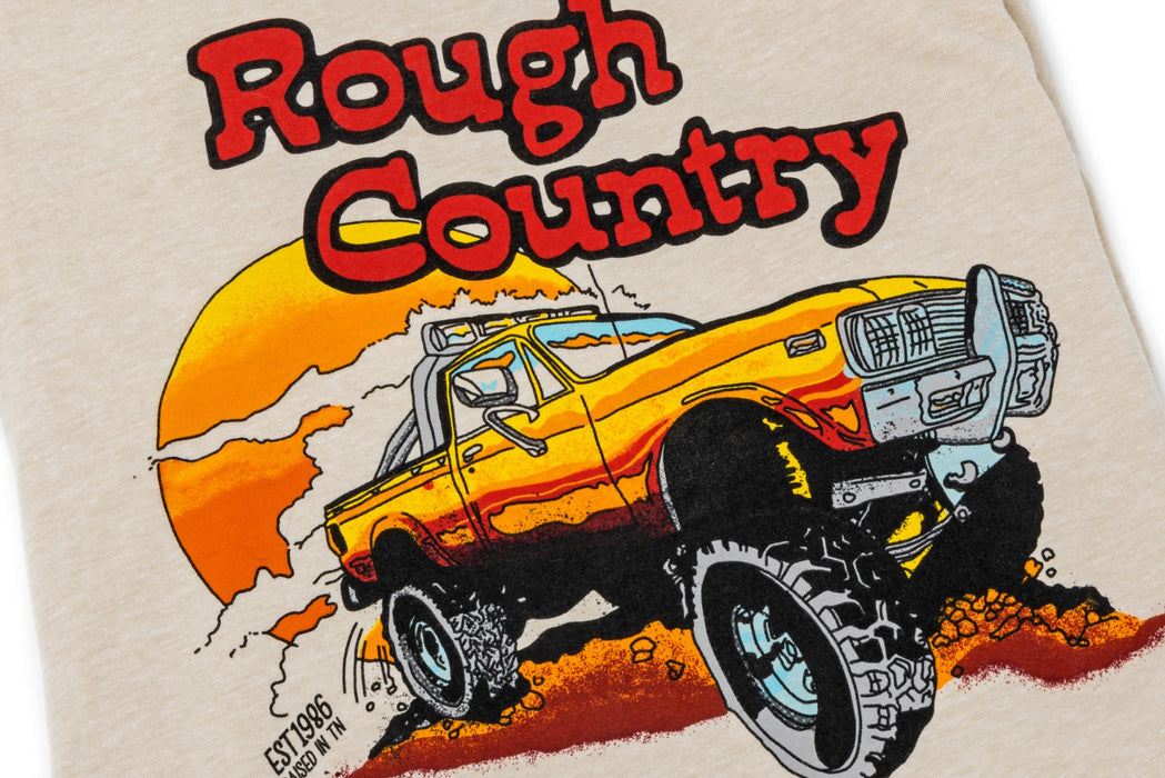 Rough Country 84091MD Rough Country T-Shirt - Throwback - Cream - MD - Truck Part Superstore