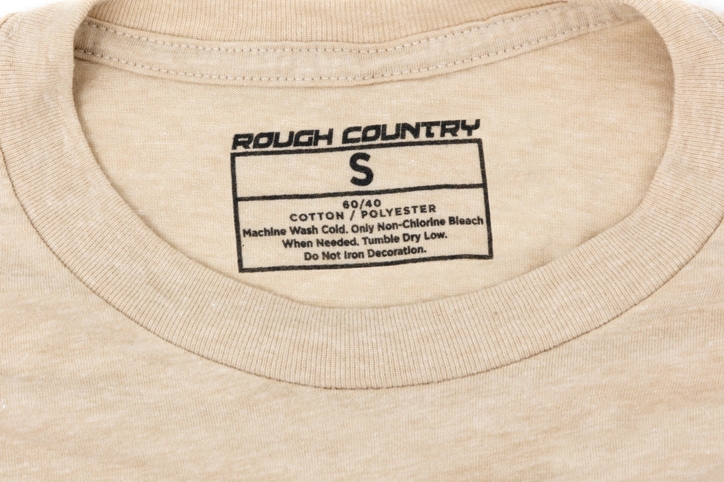 Rough Country 84091MD Rough Country T-Shirt - Throwback - Cream - MD - Truck Part Superstore