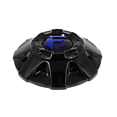 Fuel 2PC 1003-84GBK FUEL 8 BAR SHORT CAP - GBLK BLUE LOGO