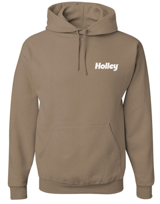 Holley 10431-2XHOL Holley Logo Hoodie; XXL; Safari; - Truck Part Superstore