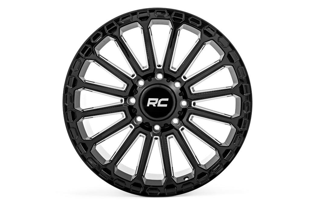 Rough Country 97221017 97 Series Wheel One-Piece Gloss Black 22x10 6x135 -19mm Rough Country - Truck Part Superstore