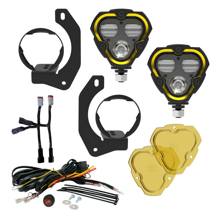 KC HiLiTES 97149 KC FLEX ERA 3 Dual Mode SAE Fog Lights 2-Light Master Kit - Truck Part Superstore