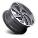 US Mag 1PC U133229077+25R U133 22X9 6X5.5 ANTH-MILL-DCL 25MM - Truck Part Superstore