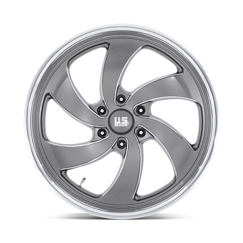 US Mag 1PC U133220077+25R U133 22X10 6X5.5 ANTH-MILL-DCL 25MM - Truck Part Superstore