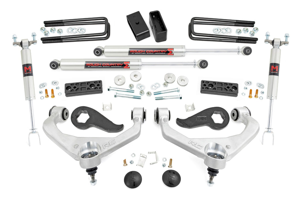 Rough Country 95640 3 Inch Lift Kit - UCAs - M1 - Chevy/GMC Sierra 3500 HD/Silverado 3500 HD (20-23) - Truck Part Superstore