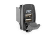Rough Country 709USB USB Switch Insert - 2x1 with Logo - Blue Back Light - Truck Part Superstore