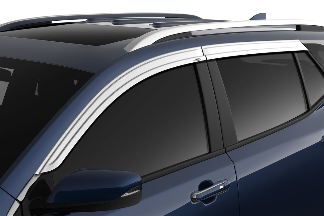 Husky Liners 2884059 Low Profile Ventvisor Deflector; Smoke with Chrome Trim; Outside Mount; 4 pc. for Select GMC Terrain