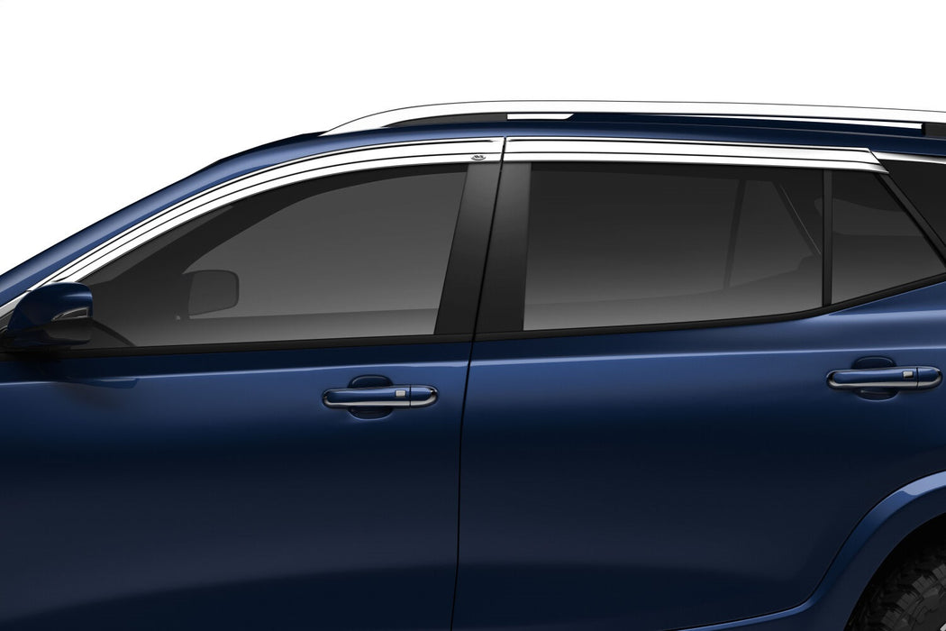 Husky Liners 2884059 Low Profile Ventvisor Deflector; Smoke with Chrome Trim; Outside Mount; 4 pc. for Select GMC Terrain