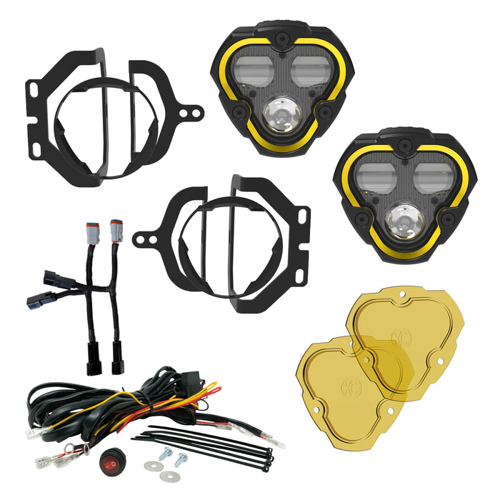 KC HiLiTES 97148 KC FLEX ERA 3 Dual Mode SAE Fog Lights 2-Light Master Kit - Truck Part Superstore