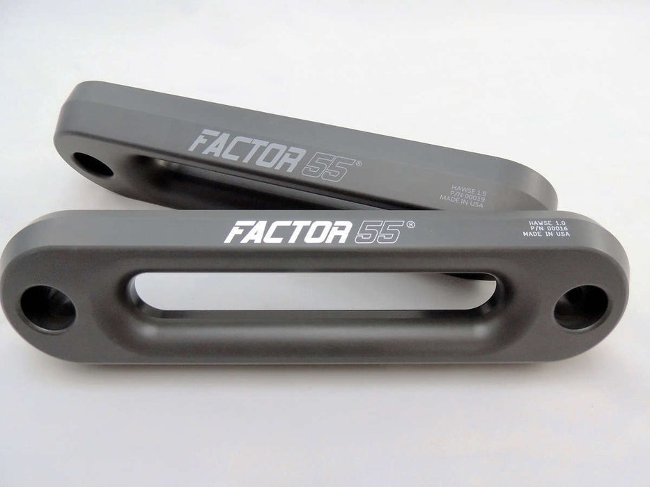 Factor 55 00019- Hawse Fairlead 1.5 Inch Thick Gun Metal Gray Factor 55 - Truck Part Superstore