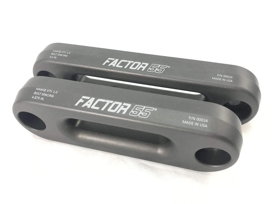 Factor 55 23 XTV Hawse Fairlead 6 Inch Powersports UTV/ATV Gun Metal Gray Factor 55 - Truck Part Superstore