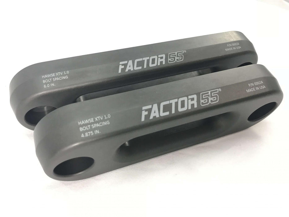 Factor 55 24 XTV Hawse Fairlead 4.875 Inch Powersports UTV/ATV Gun Metal Gray Factor 55 - Truck Part Superstore