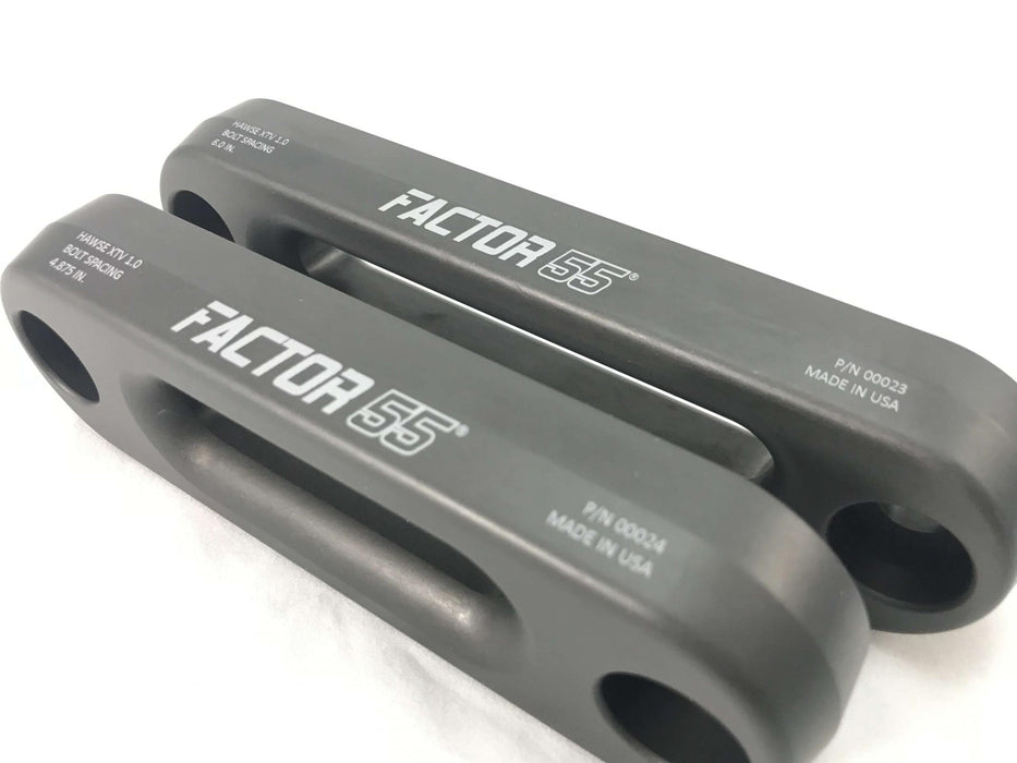 Factor 55 24 XTV Hawse Fairlead 4.875 Inch Powersports UTV/ATV Gun Metal Gray Factor 55 - Truck Part Superstore