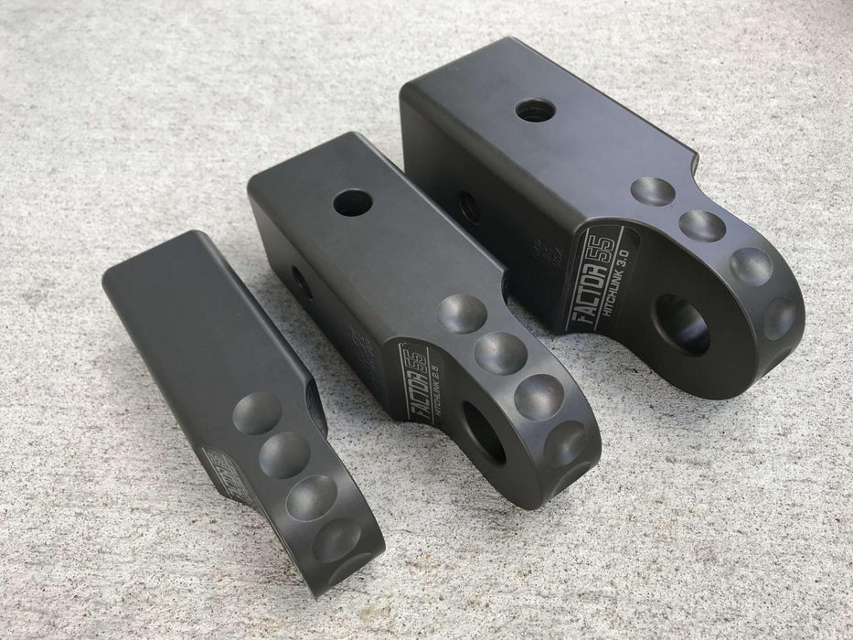 Factor 55 00027-06 HitchLink 3.0 Reciever Shackle Mount 3 Inch Receivers Anodized Gray Factor 55 - Truck Part Superstore